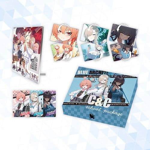 【韓国限定】ブルーアーカイブ C&Cスクール アップデートパッケージグッズセット