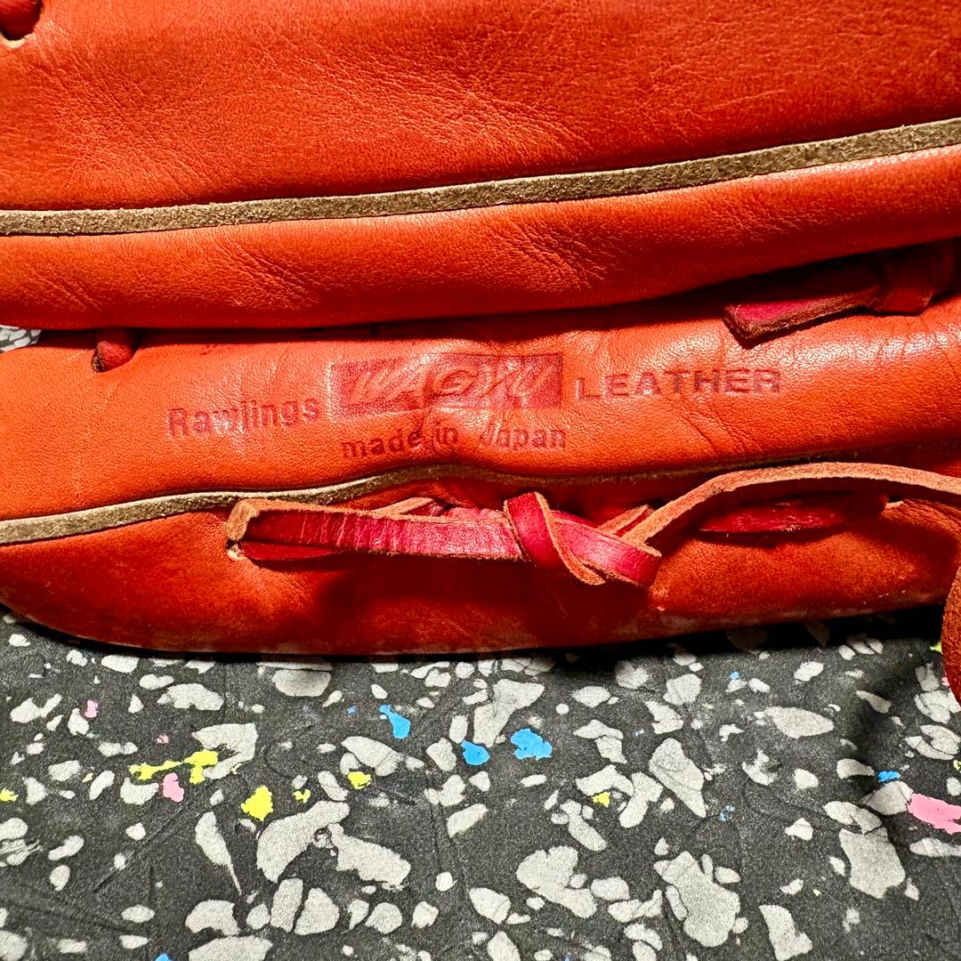 ローリングス プロプリモ 和牛レザー 硬式用 外野手用 グローブ レッドオレンジ