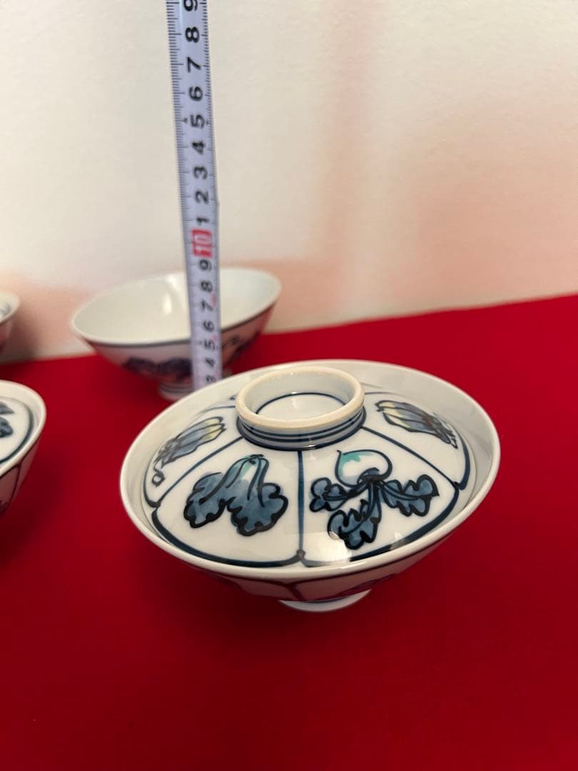 源右衛門　蓋付きご飯茶碗5客