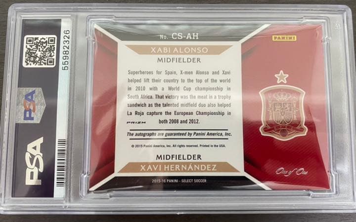 Panini Select soccer シャビ チャビ　ツインオート 1of1