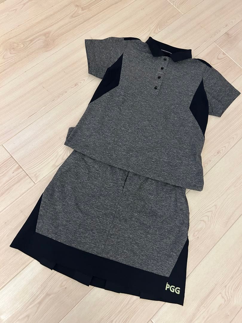 PGG ポロシャツとスカートセット グレー2