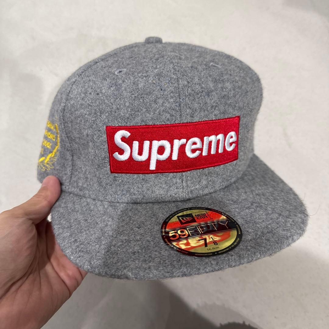 Supreme 59FIFTY グレーキャップ 7 1/8