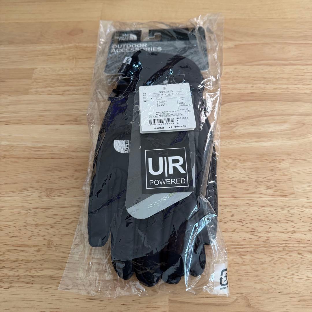 TNF NUPTSE ETIP GLOVE サイズ L カラー ブラック