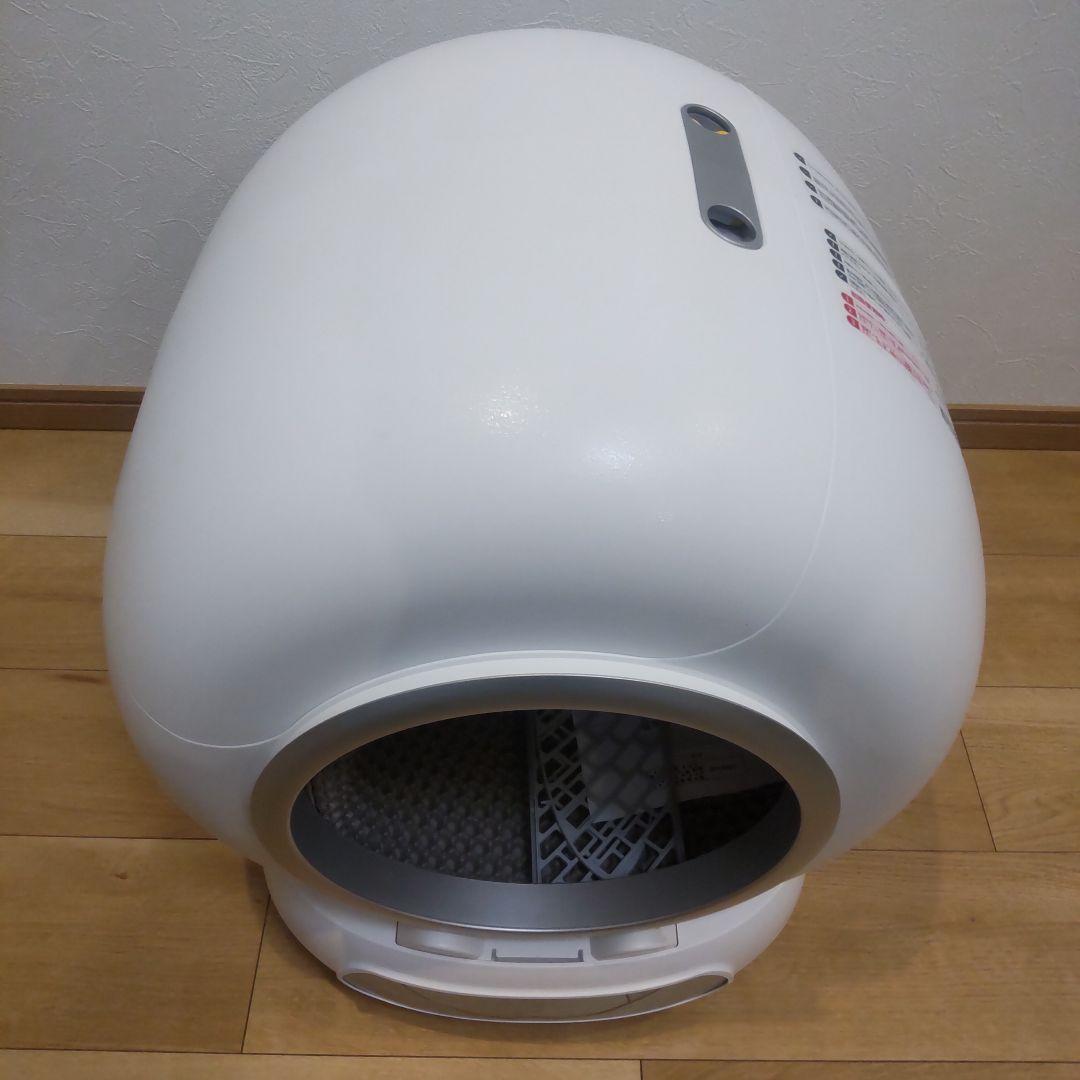 最終値下げ、新品未使用　小型自動クリーニング猫用トイレ 丸型 ホワイト