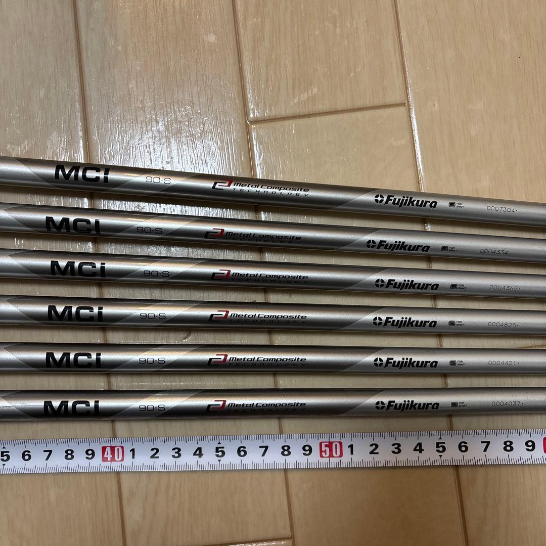 いく　 Fujikura MCIシャフト 6本セット　90s