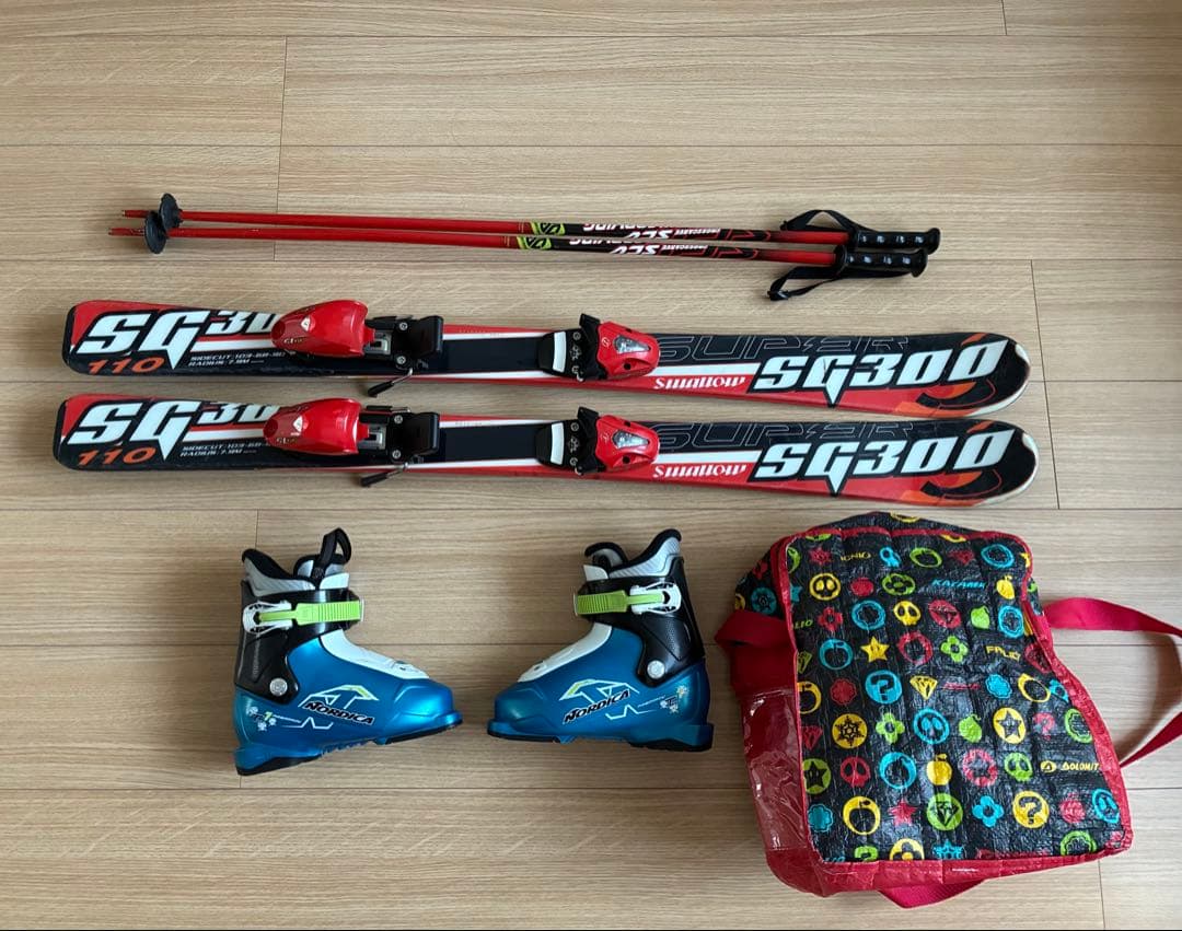 SWALLOW ジュニアスキー4点セット スワロー 男の子 キッズ 小学生