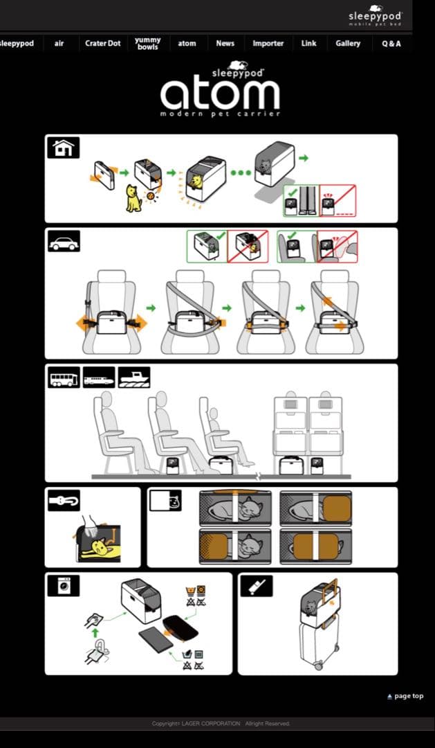 Sleepypod Air（スリーピーポッドエア） ペット用キャリーバッグ