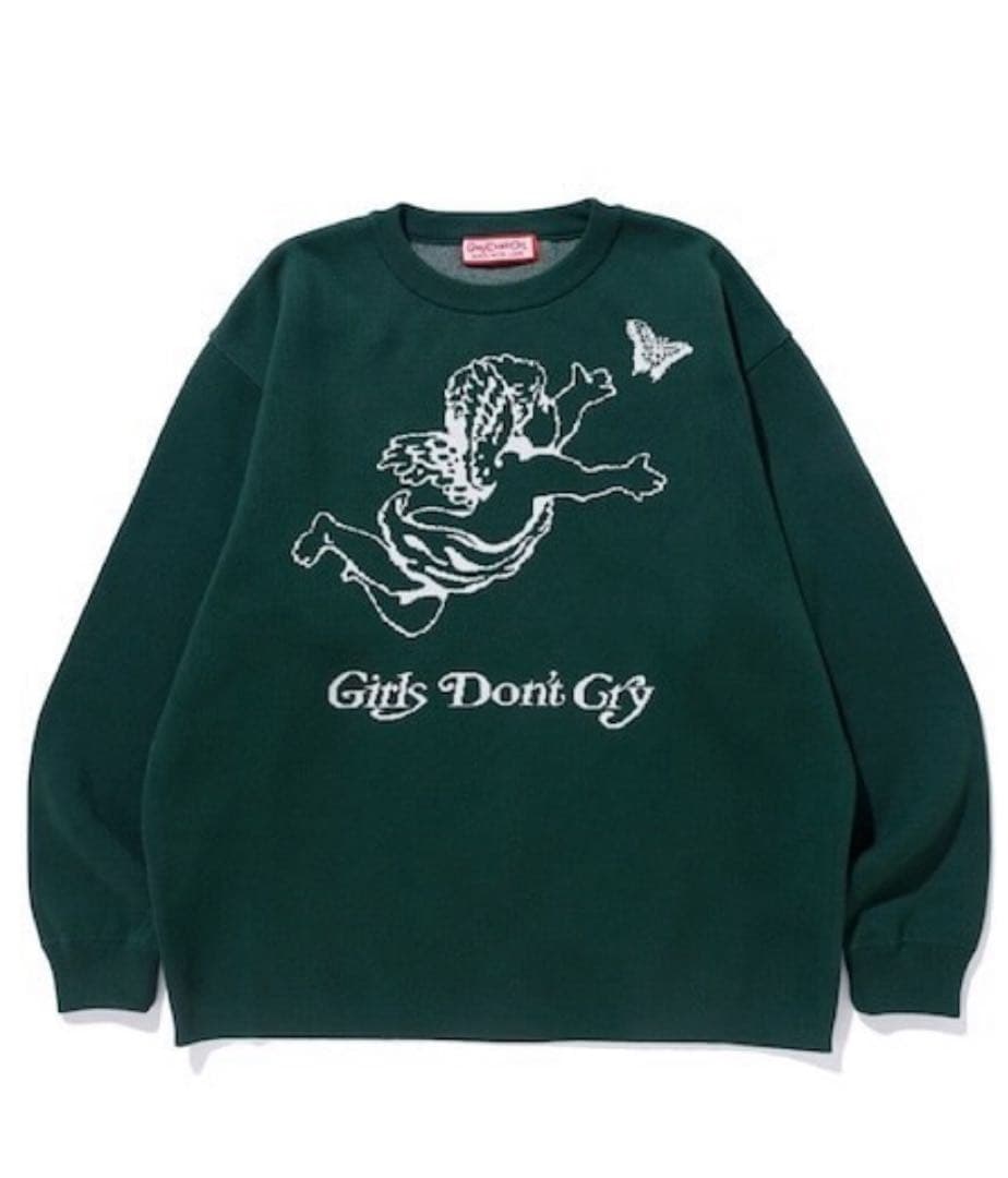 【美品】Girls Don't Cry Angel Knit グリーン M