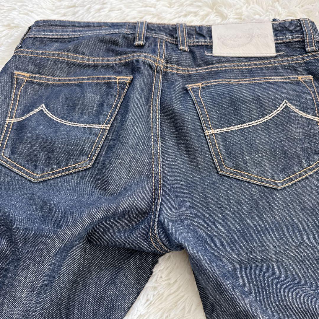 ✨美品✨ヤコブコーエン 688 W33 白パッチ 濃紺