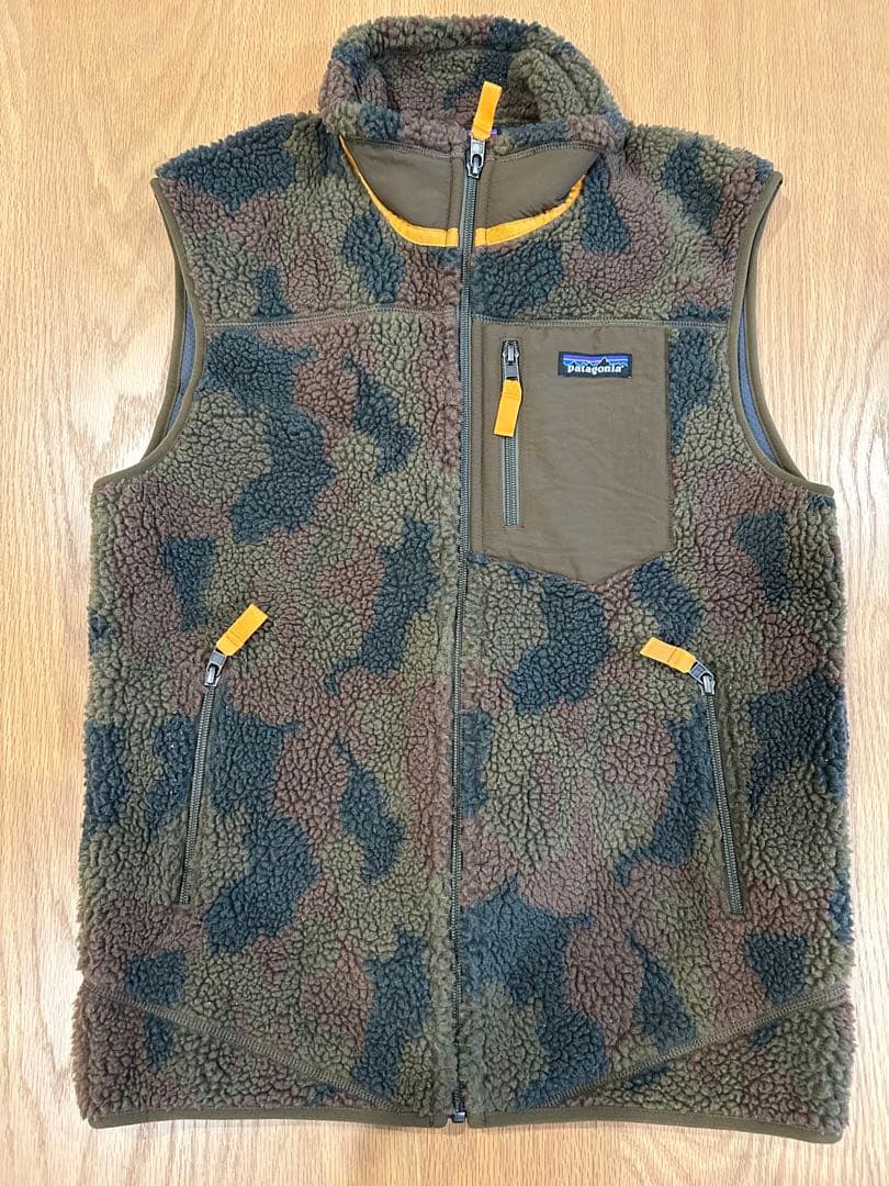 patagonia フリースベスト Sサイズ カモフラージュ　迷彩　レアカラー
