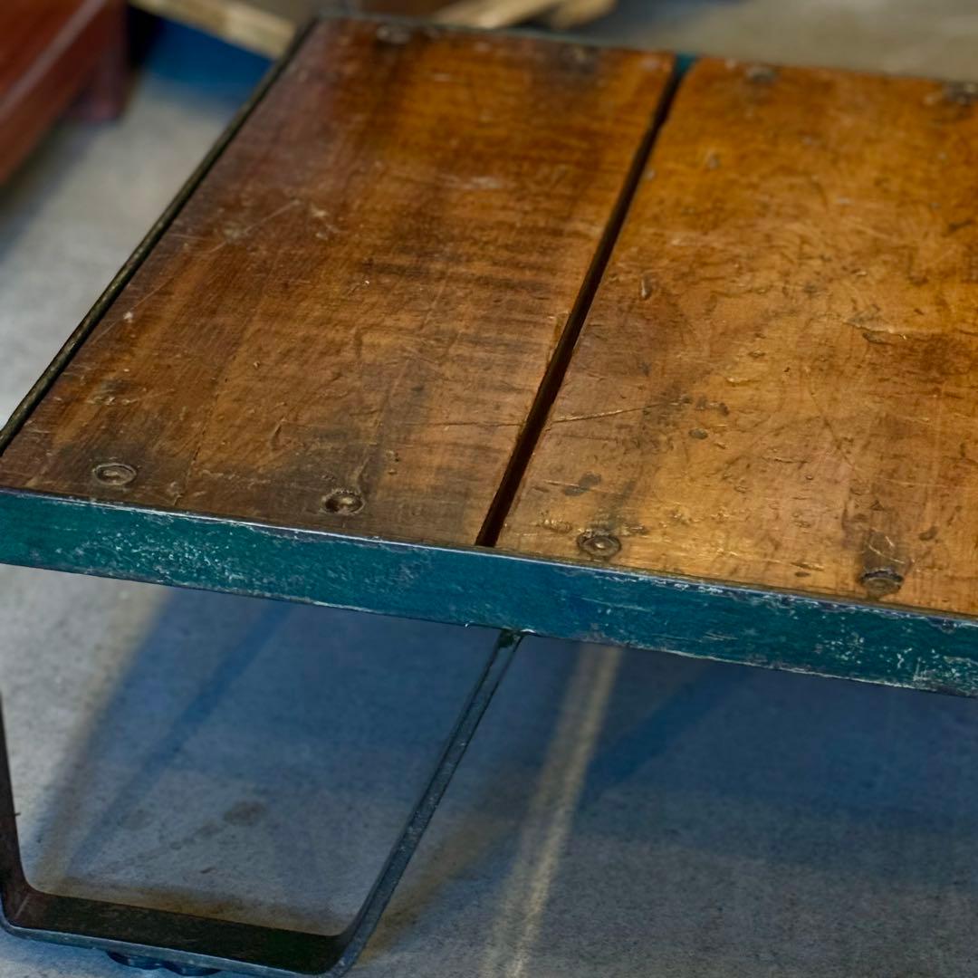 インダストリアル アイアン ローテーブル フランスヴィンテージ1930-40年代