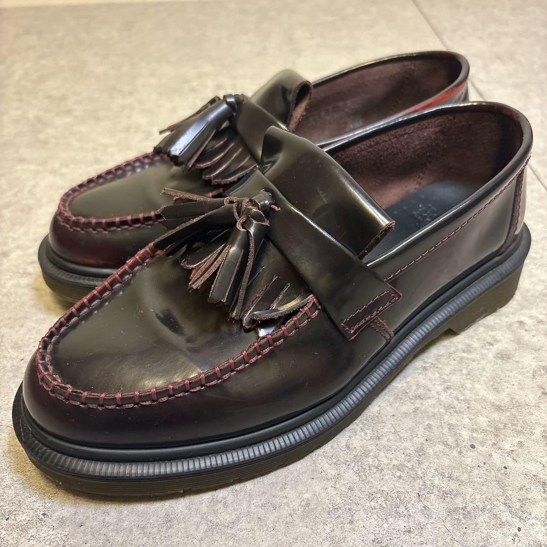 美品✨️ドクターマーチンADRIANタッセルローファー チェリーレッド UK5