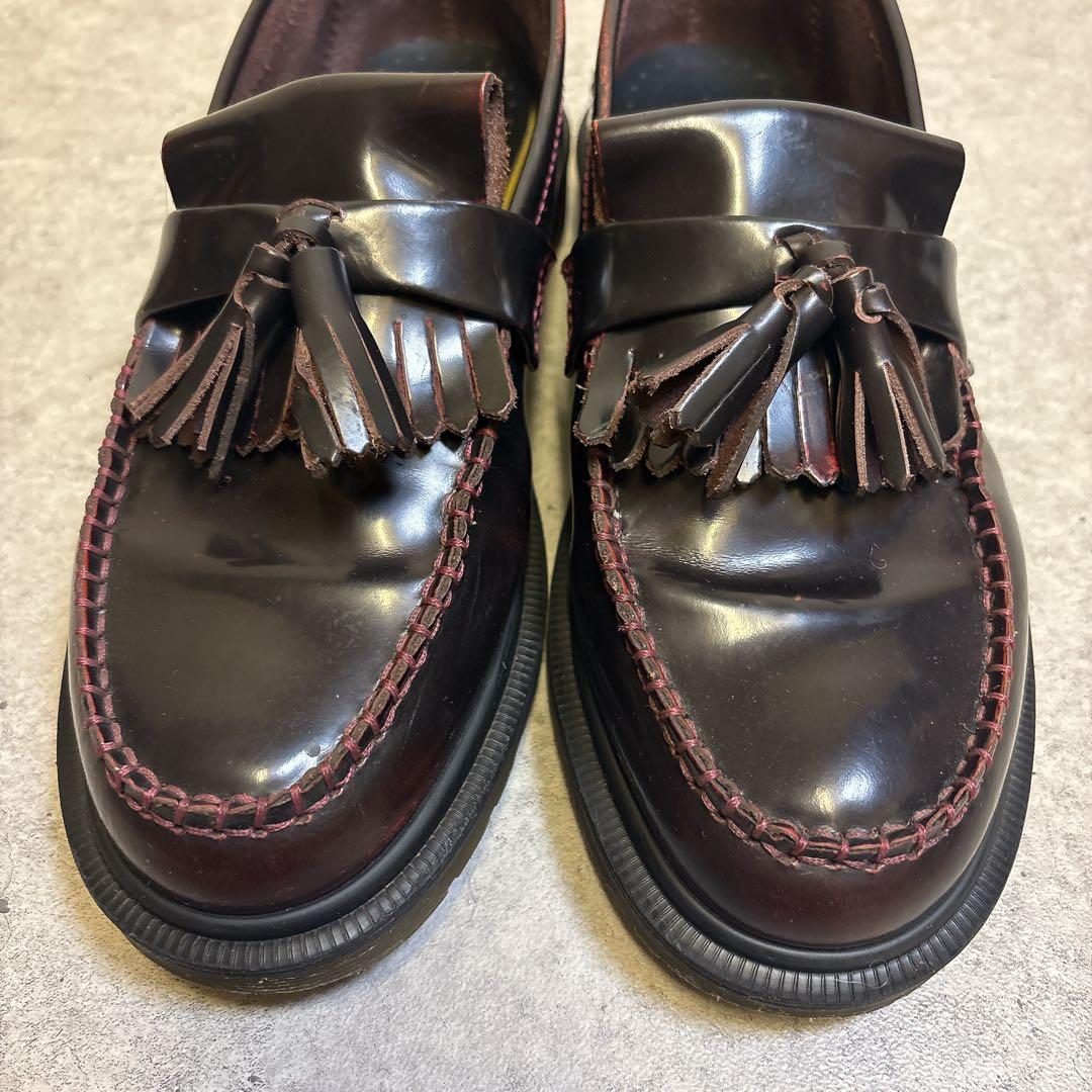 美品✨️ドクターマーチンADRIANタッセルローファー チェリーレッド UK5