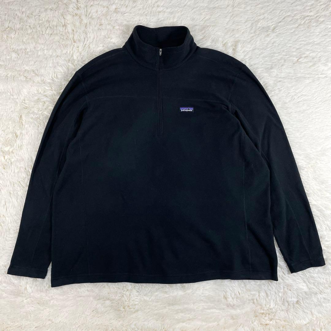 パタゴニア 26176 マイクロD ハーフジップフリース 3XL ブラック 黒