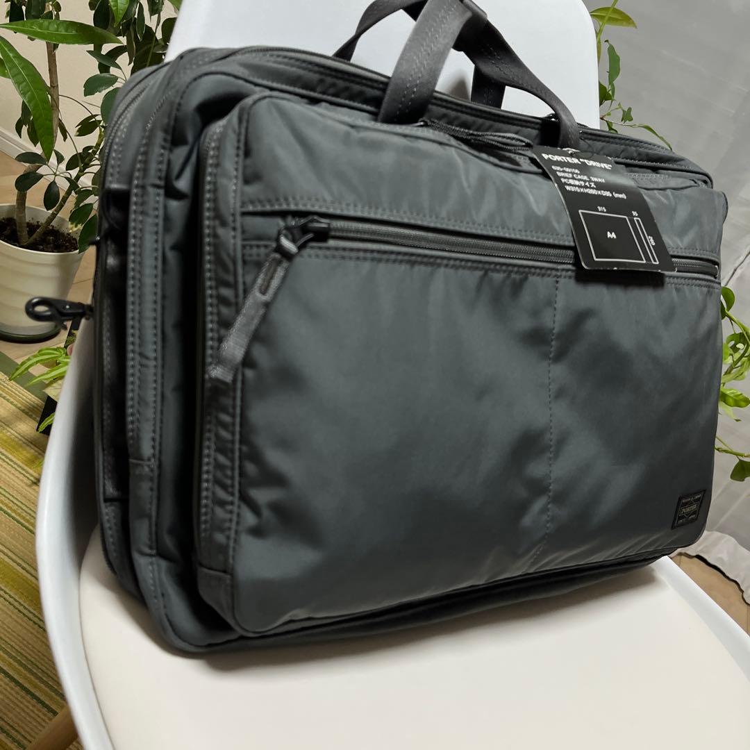 未使用に近いPORTER ポーター ドライブ 3WAY ブリーフケース グレー