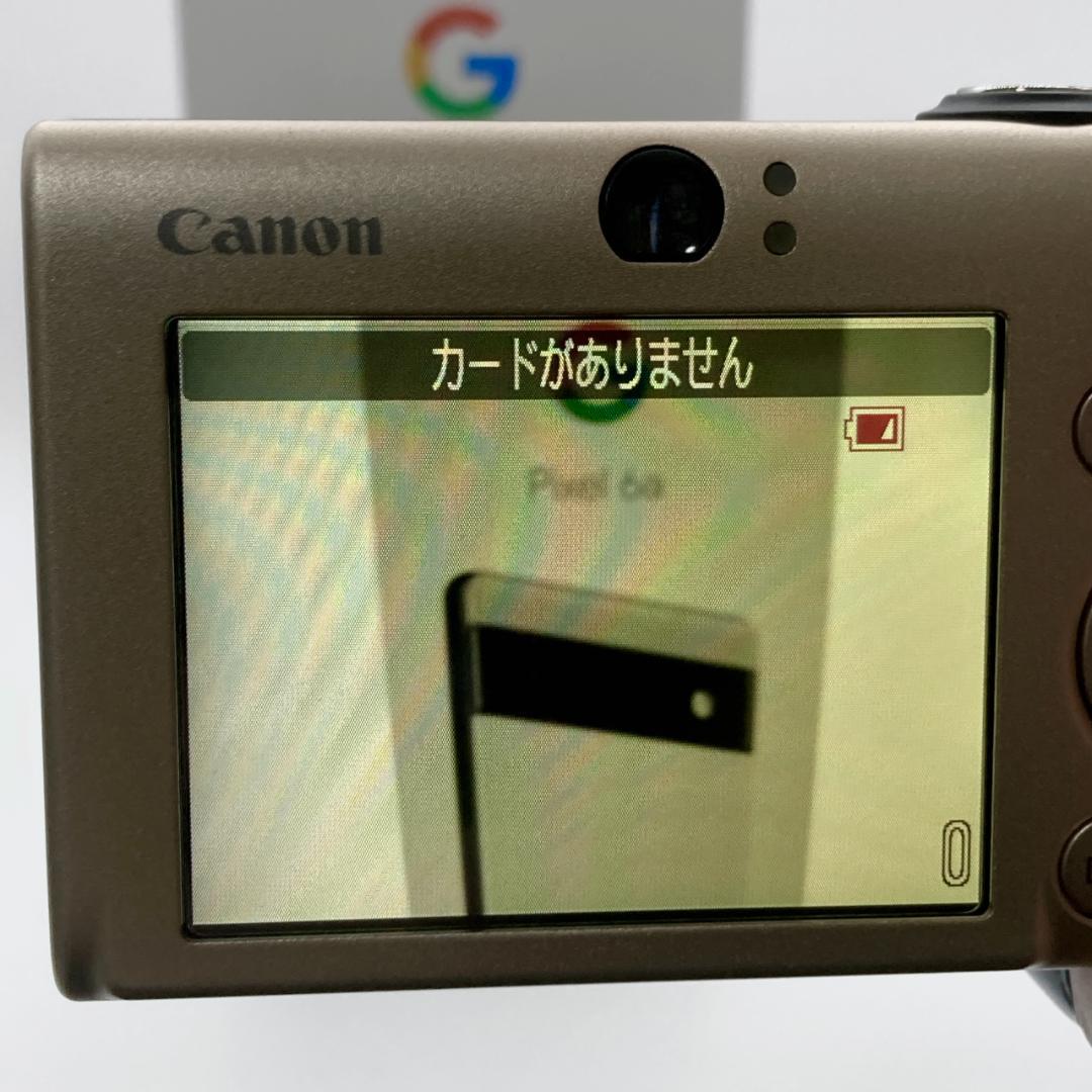【美品】箱付き Canon IXY DIGITAL 20 IS カメラ キャメル