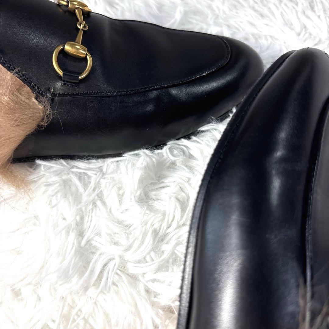 あ*ん様 GUCCI グッチ プリンスタウン ファー ローファーホースビット サ