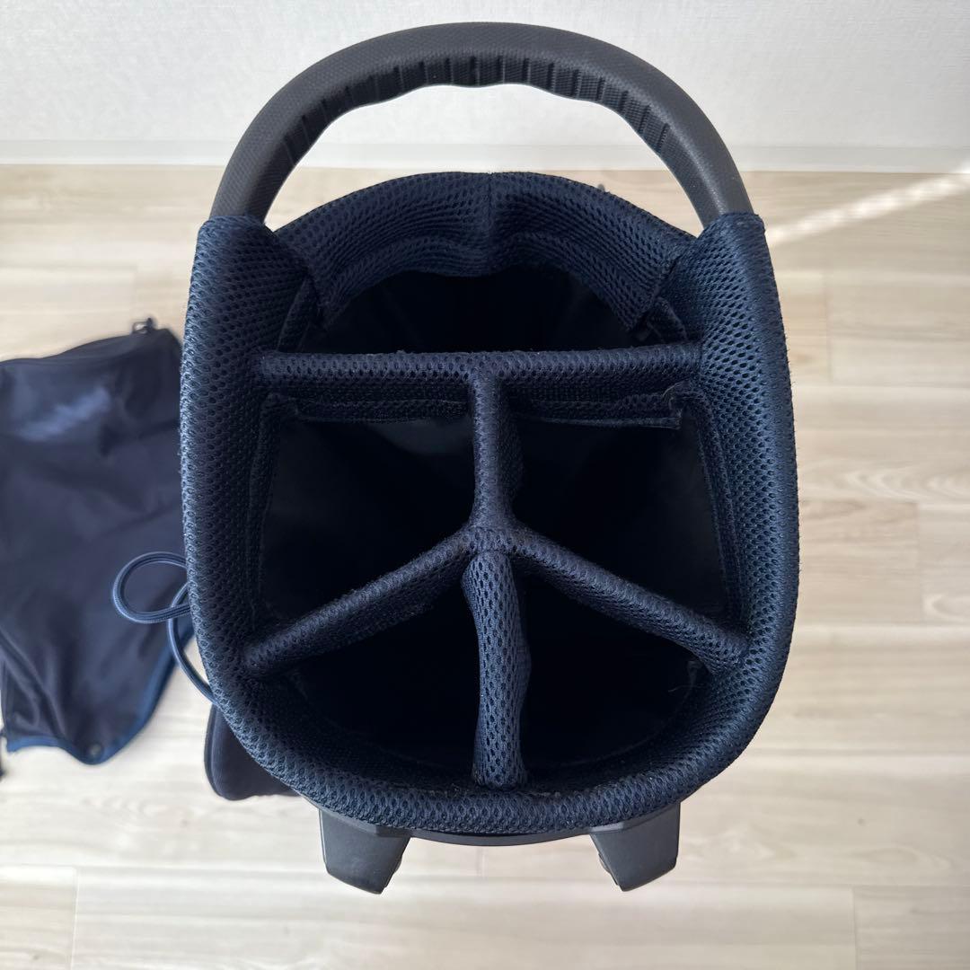 ブリーフィング　キャディバッグ　ショルダー式　スタンド式　軽量　ネイビー　紺