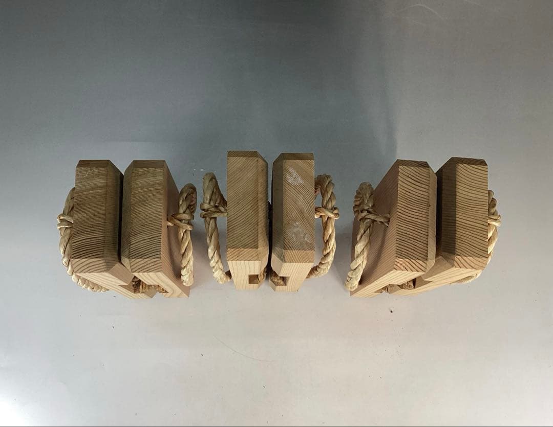 【中古品】露地下駄　駒下駄　3足セット①（紙箱）USED〈税込•送料込〉