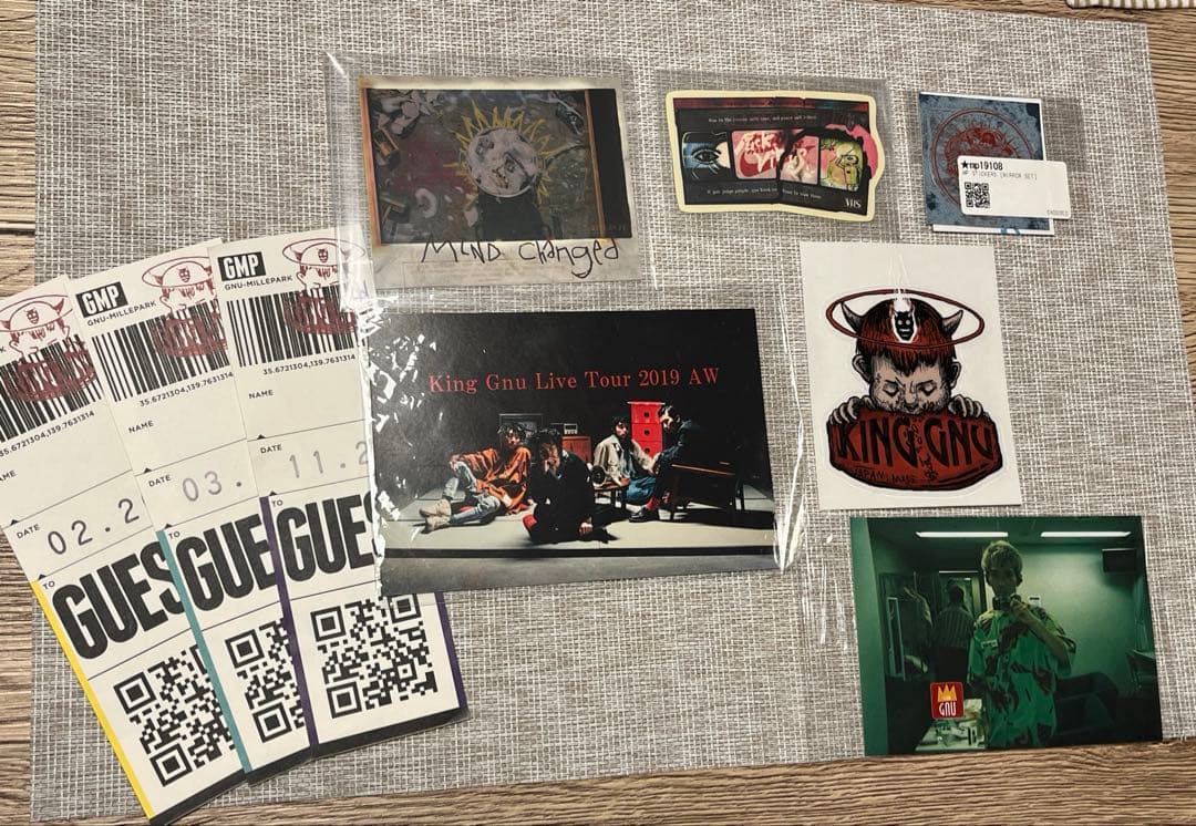 KingGnu / Millennium Parade ステッカー ポストカード