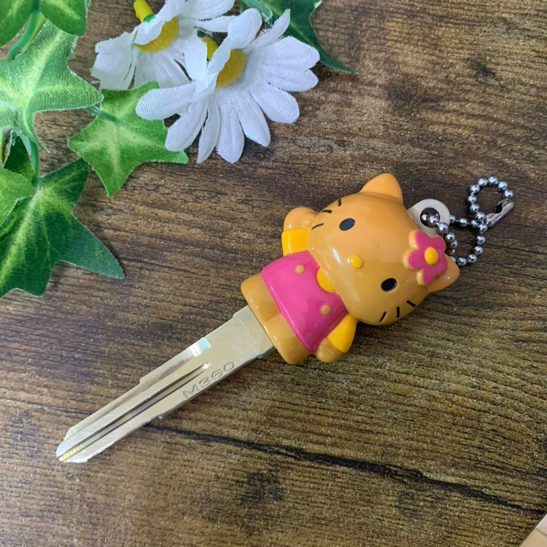 当時物　日焼け　カオハナ　ハローキティ　マスコット　入手困難　ボールチェーン