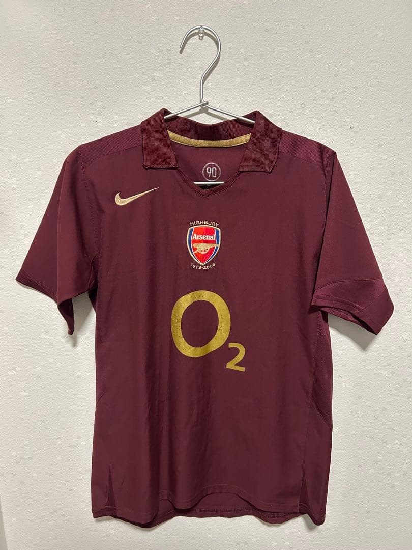 アーセナル Nike バーガンディ シャツ