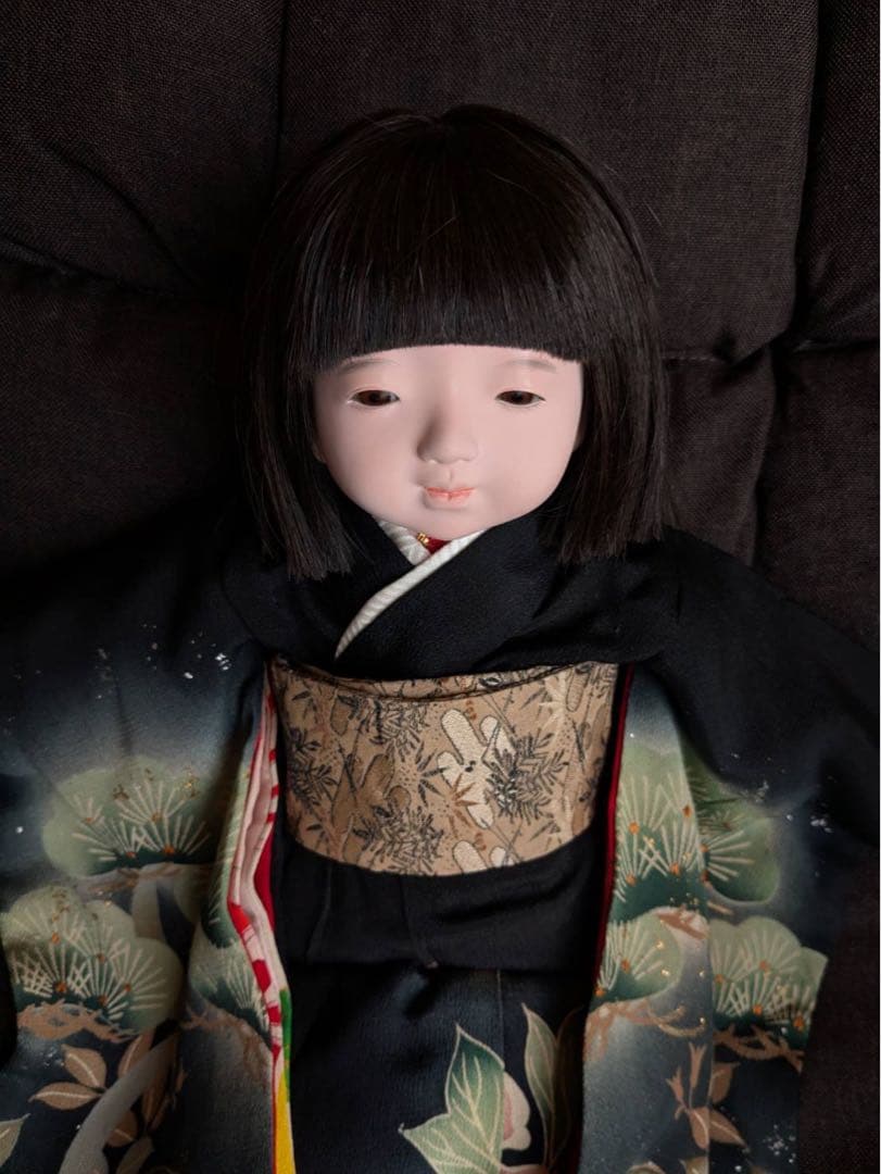 ☆最終値下げ☆ 工房朋　市松人形　女の子　人毛　正絹　春幸作　森重春幸