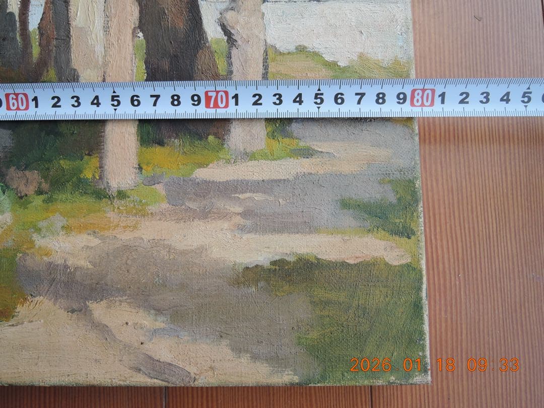 NO.636 水沼兼雄作／風景画 ／油絵／長門峡／25号