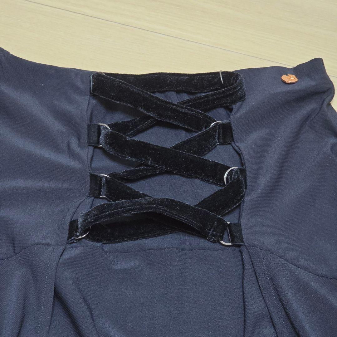 ESPEN SALBERGエスパン社交 ダンススカート Sベルベット紐デザイン