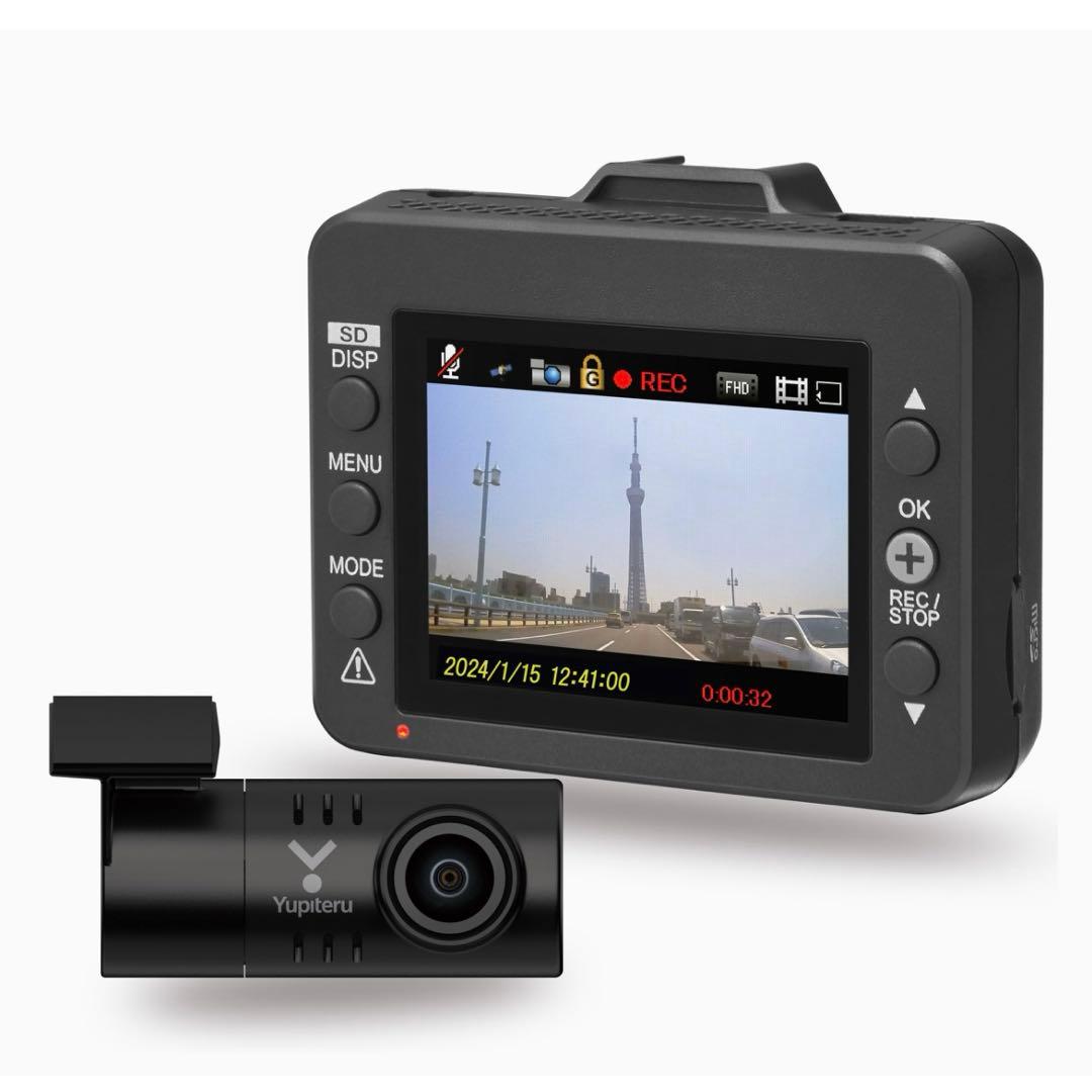 新品　ユピテル　ドライブレコーダー 前後2カメラ WDT410d HDR搭載