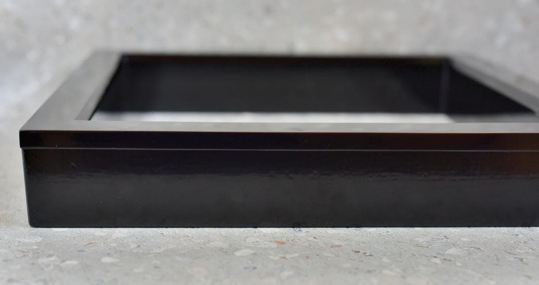 輪島塗、山口清次作真塗炉縁【極上品】　囲炉裏/お茶道具