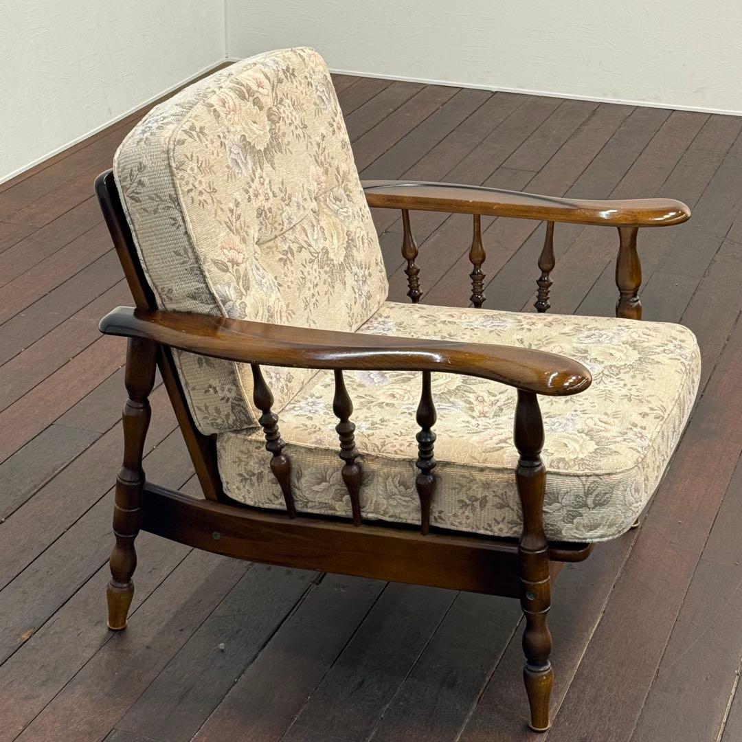 H112K39c カリモク karimoku コロニアル 1人掛けソファ