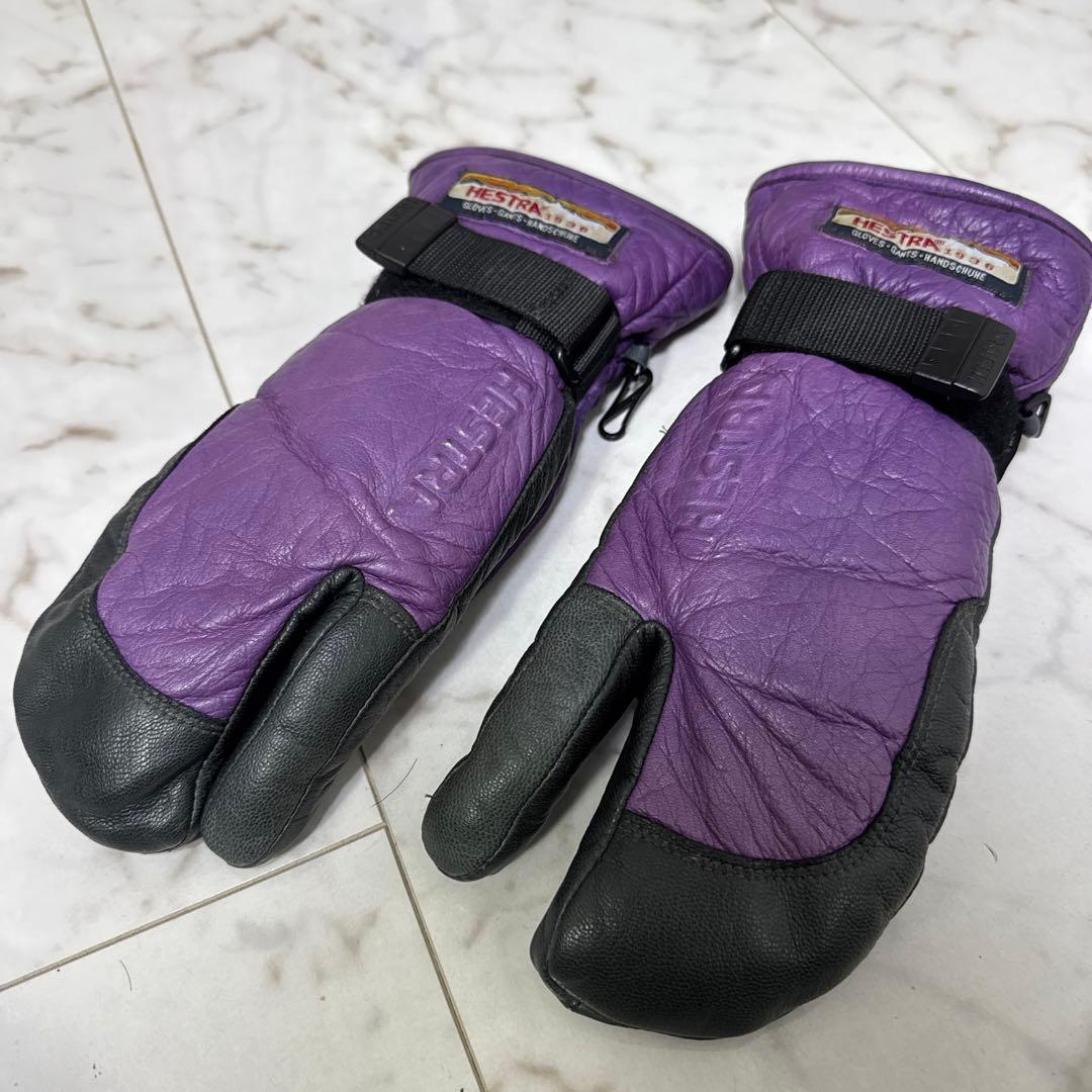 Hestra ミトングローブ パープル　サイズ8