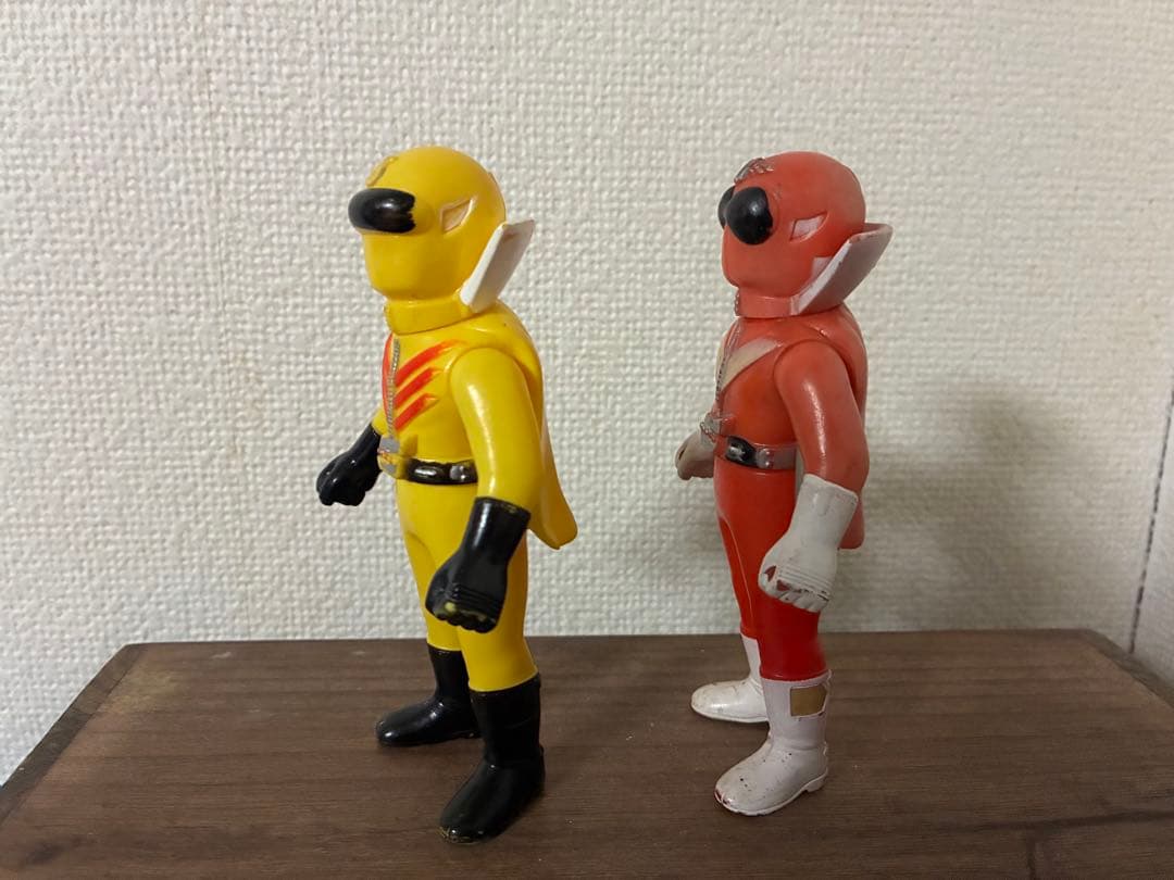 ゴレンジャー レトロ ソフビ2体セット(美品)ポピー