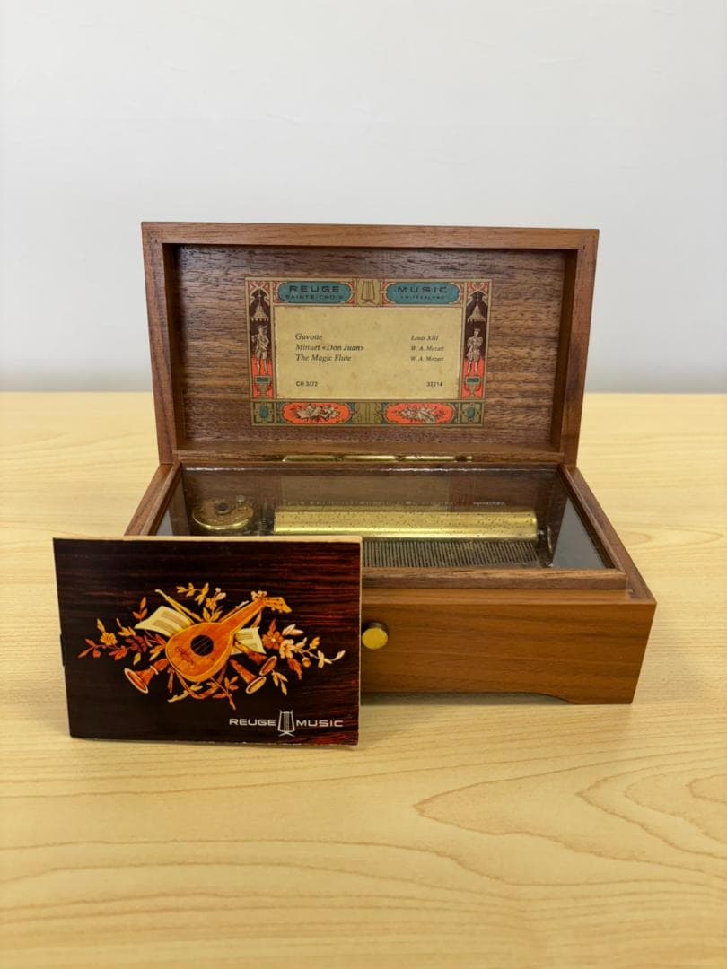 希少 REUGE 72弁 高級オルゴール 良音 3曲 ガボット ドンファン 魔笛