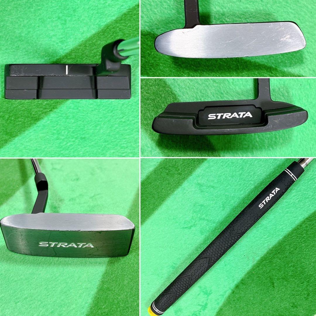 【左利き用・初心者OK】STRATA メンズゴルフクラブセット 10本