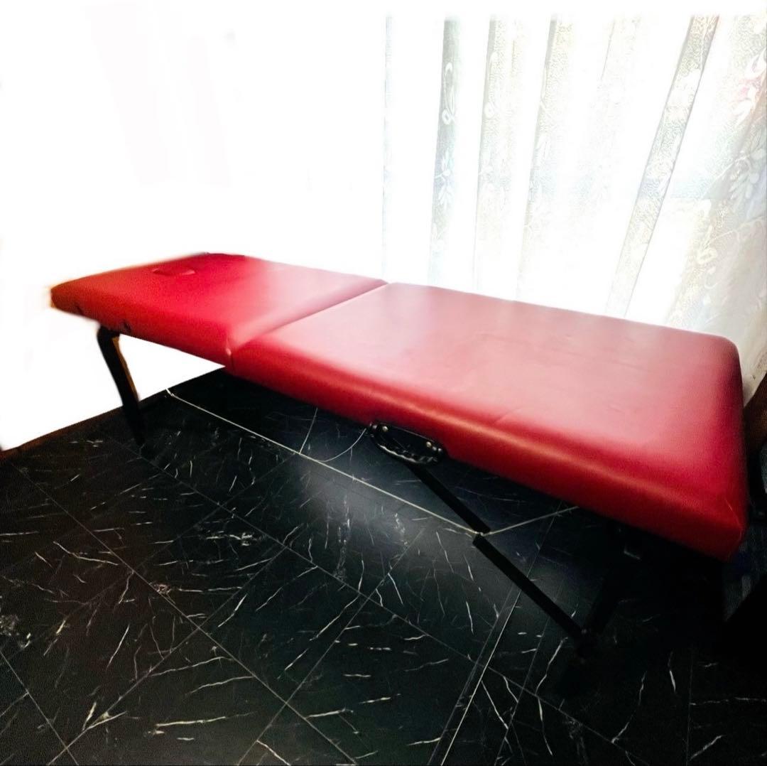 折りたたみ式マッサージベッド+ グレーカバー