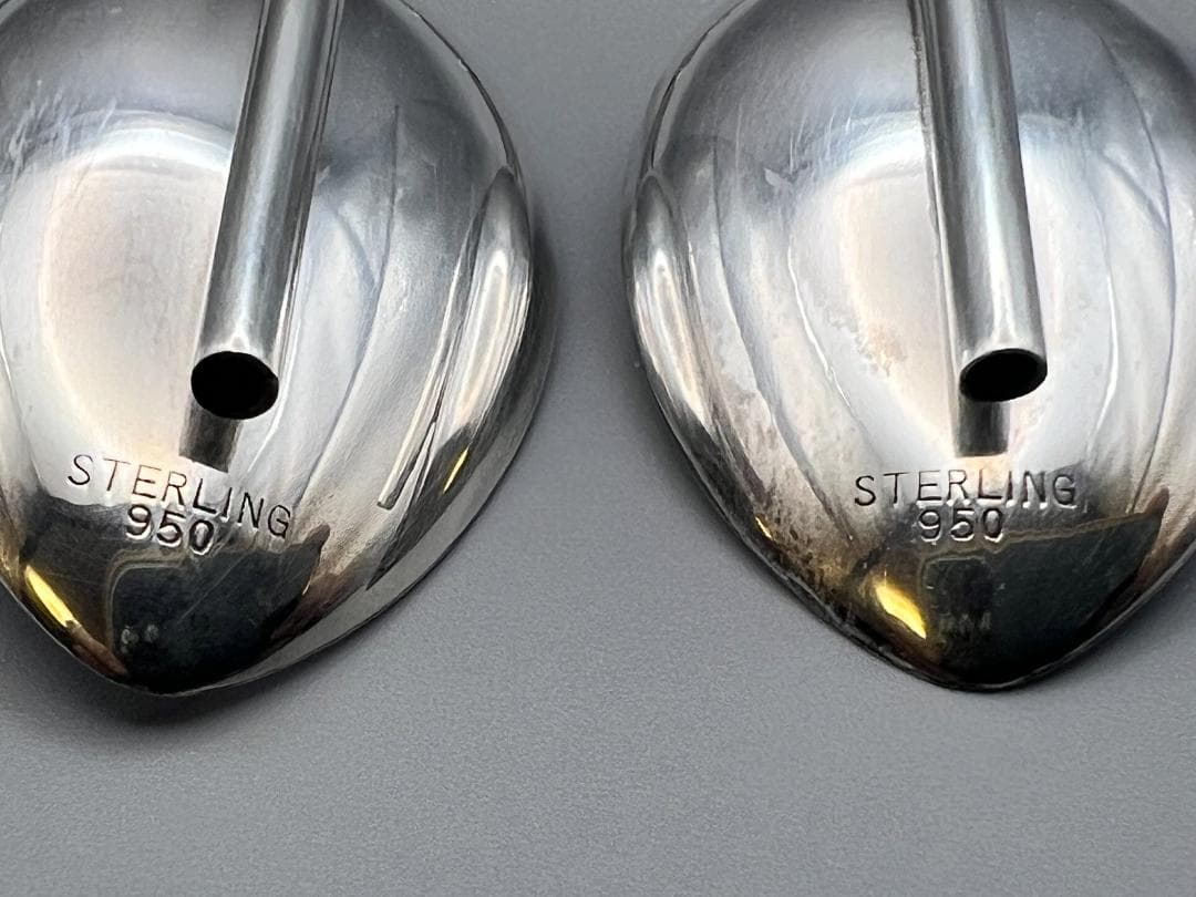 銀製 STERLING 950 湯豆腐スプーンとストロー スプーン 8点セット