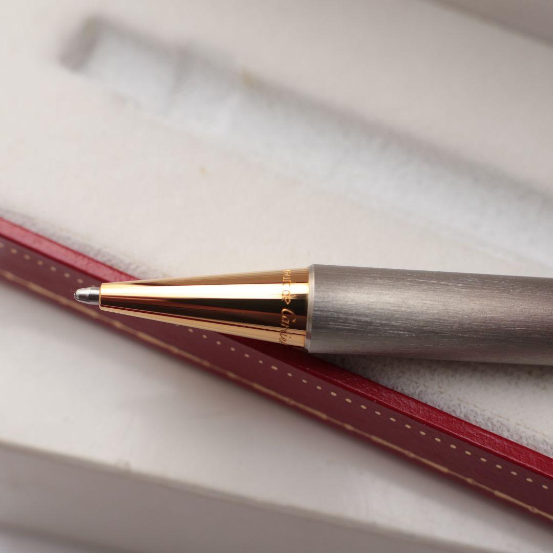 未使用 Cartier ボールペン シルバー ゴールド カルティエ