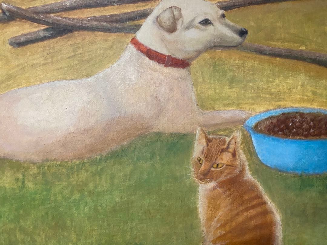 自作絵画　長閑な午後　油彩画