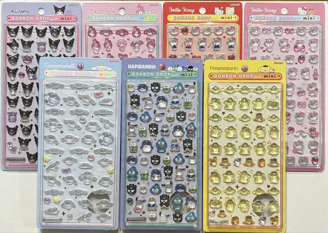 正規品 サンリオ ボンボンドロップシールミニ 7枚セット