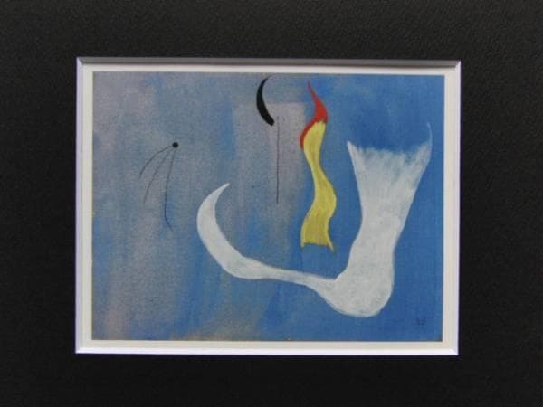 J・ミロ、絵画、希少画集画、新品額装付、美品