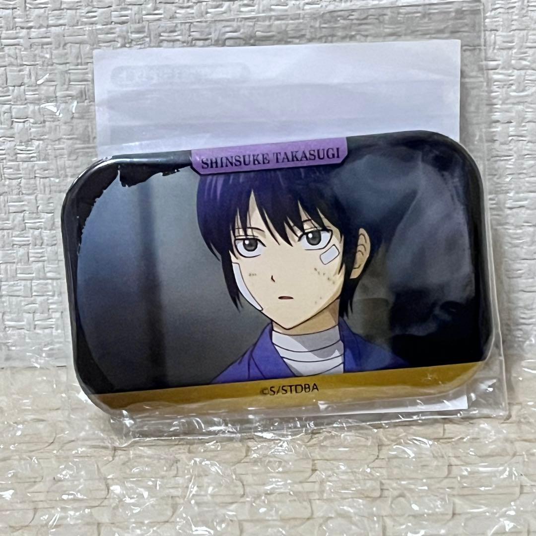 銀魂キャラポップストア高杉祭 エリザベスからの挑戦状 スクエア缶バッジ 高杉晋助