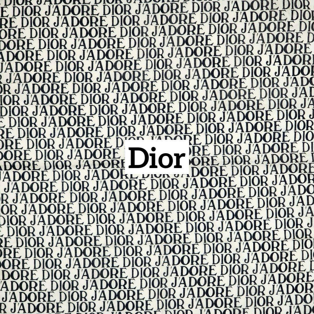 美品 ★Dior★ ハンカチ J'A DORE 綿100％ ホワイト ブラック