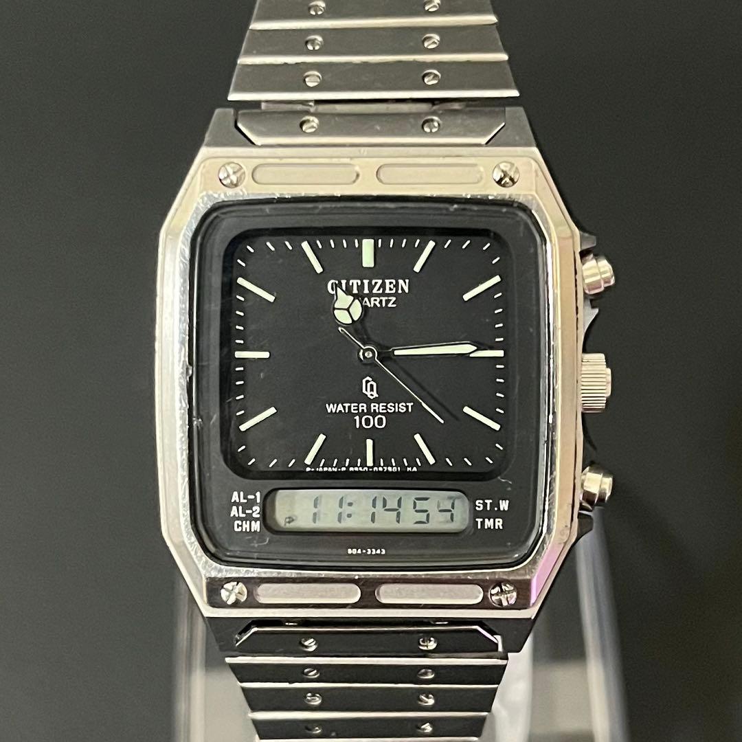 【ネオヴィンテージ/希少/80年代】CITIZEN アナデジ 8950 角型