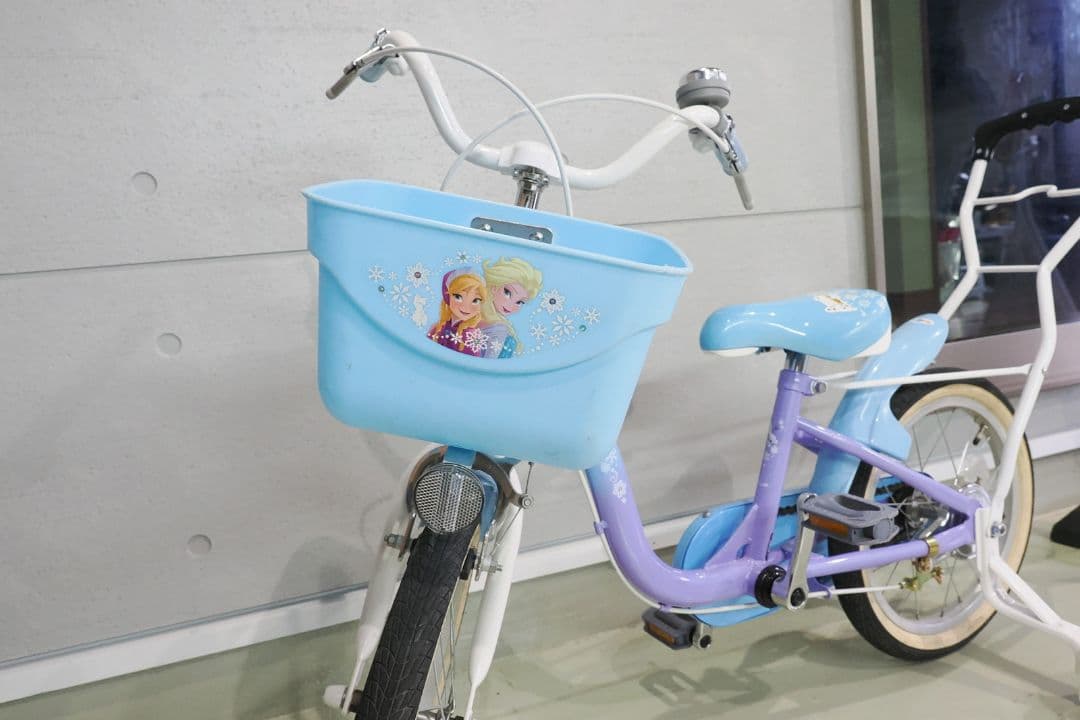川越市 直接渡し アナと雪の女王 子供用自転車 16インチ　美品
