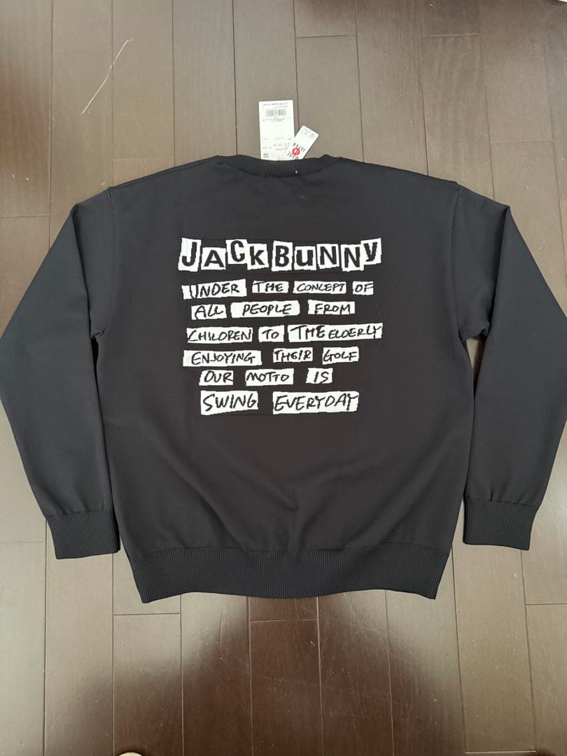 新品　パーリーゲイツ　ジャックバニー　セーター　ブラック　サイズ6 LL