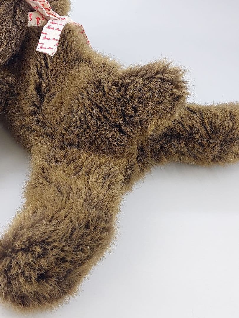 廃盤品 ケテクルーゼ ぬいぐるみ クタクタ犬 ドイツ製 ブラウン 横向き34cm