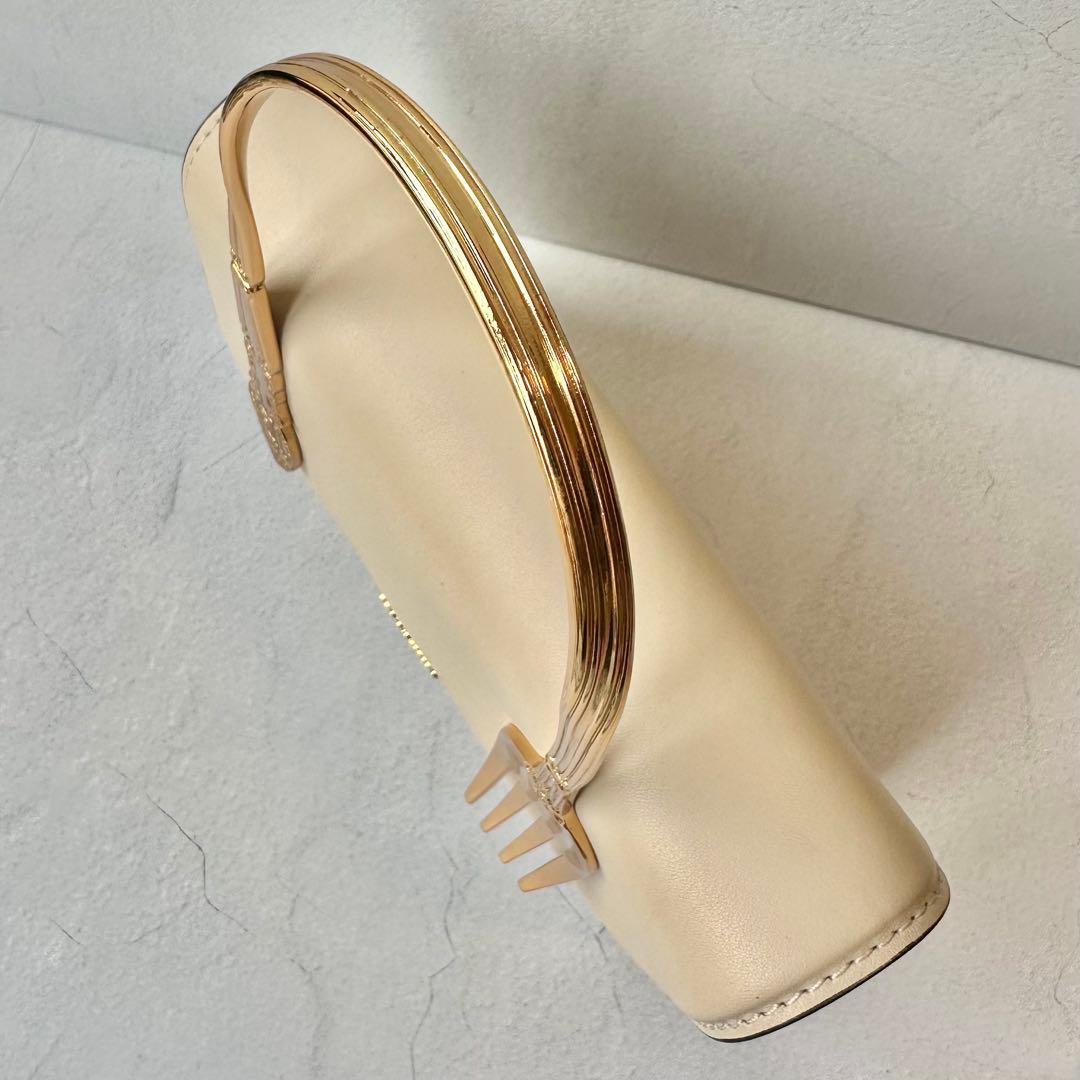 超美品★定価約20万 MOSCHINO モスキーノ フォーク レザー バッグ