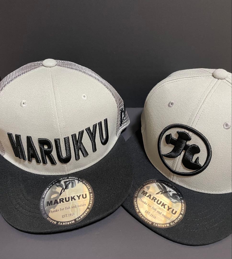 マルキュー フラットバイザーキャップ 02 ／メッシュキャップ2個セット